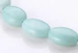 CAM40 natural amazonite flat oval 12*16mm beads Wholesale