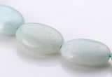 CAM41 13*18mm flat oval natural amazonite beads Wholesale