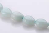 CAM44 8*10mm natural amazonite flat teardrop beads Wholesale