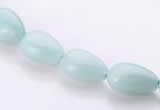 CAM45 8*12mm natural amazonite flat teardrop beads Wholesale