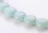 CAM53 10*10mm heart natural amazonite gemstone beads Wholesale