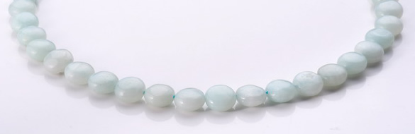 CAM57 10mm coin natural amazonite gemstone beads Wholesale