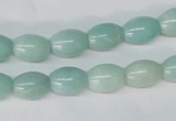 CAM602 15.5 inches 8*11mm rice Chinese amazonite gemstone beads