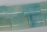 CAM606 15.5 inches 15*20mm flat tube Chinese amazonite beads