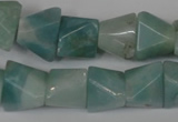 CAM612 15.5 inches 12*16mm pyramid Chinese amazonite gemstone beads