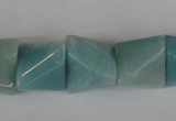 CAM613 15.5 inches 15*20mm pyramid Chinese amazonite gemstone beads