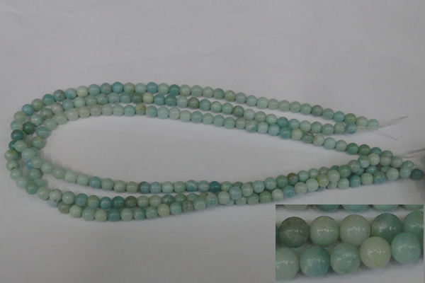 CAM616 15.5 inches 6mm round Chinese amazonite gemstone beads