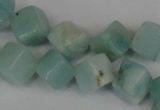 CAM617 15.5 inches 6*6mm cube Chinese amazonite gemstone beads