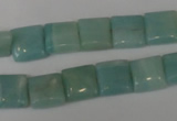 CAM624 15.5 inches 10*10mm square Chinese amazonite gemstone beads