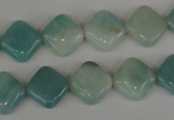 CAM626 15.5 inches 12*12mm diamond Chinese amazonite gemstone beads