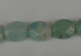 CAM632 15.5 inches 8*10mm faceted oval Chinese amazonite gemstone beads