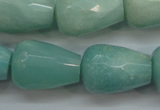 CAM655 15.5 inches 18*25mm faceted teardrop amazonite beads