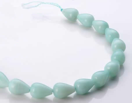 CAM70 18*25mm natural amazonite teardrop beads Wholesale