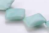 CAM72 7*18*18mm rhombic natural amazonite beads Wholesale