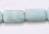 CAM74 18*25mm rectangle natural amazonite beads Wholesale