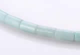 CAM75 4*8mm column natural amazonite gemstone beads wholesale