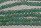 CAM801 15.5 inches 4mm round Brazilian amazonite beads wholesale