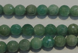 CAM812 15.5 inches 8mm faceted round Brazilian amazonite beads