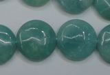 CAM919 15.5 inches 20mm flat round amazonite gemstone beads wholesale