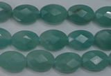 CAM951 15.5 inches 10*14mm faceted oval amazonite gemstone beads wholesale