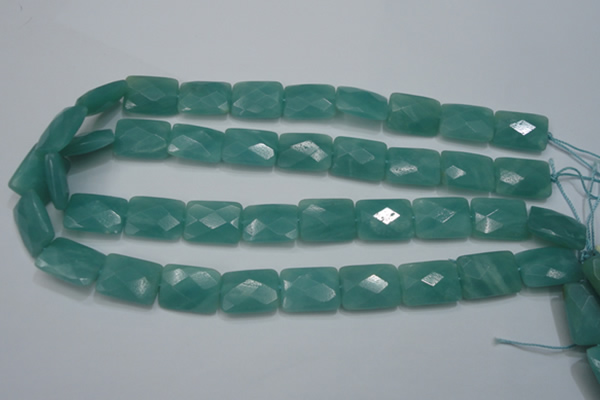 CAM963 15.5 inches 15*20mm faceted rectangle amazonite gemstone beads