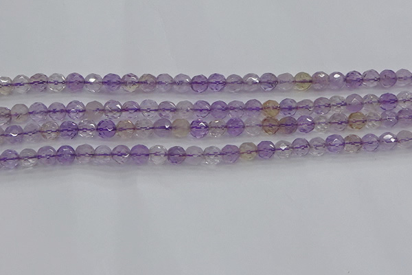 CAN106 15.5 inches 4.5mm faceted round ametrine gemstone beads