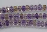 CAN15 15.5 inches 4*6mm faceted rondelle natural ametrine beads