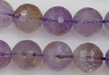 CAN154 15.5 inches 12mm faceted round natural ametrine beads