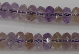 CAN159 15.5 inches 5*8mm faceted rondelle natural ametrine beads