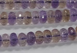 CAN17 15.5 inches 6*10mm faceted rondelle natural ametrine beads