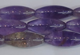 CAN178 15.5 inches 12*30mm rice natural ametrine gemstone beads