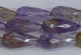 CAN180 15.5 inches 12*25mm faceted teardrop natural ametrine beads