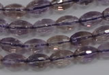 CAN19 15.5 inches 8*12mm faceted rice natural ametrine beads