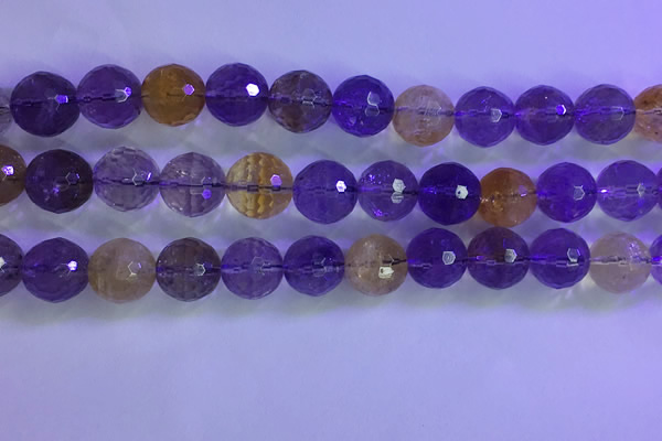 CAN227 15.5 inches 11mm faceted round ametrine beads wholesale