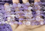 CAN232 15.5 inches 10mm faceted coin ametrine beads wholesale