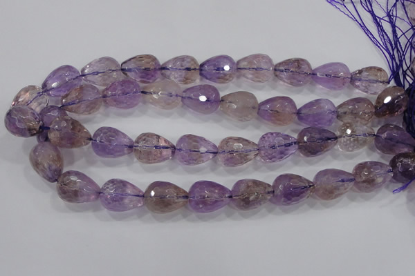 CAN25 15.5 inches 15*20mm faceted teardrop natural ametrine beads