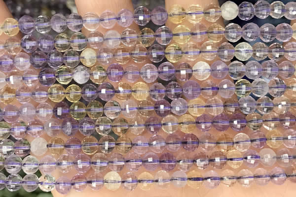 CAN251 15.5 inches 5mm pumpkin ametrine gemstone beads