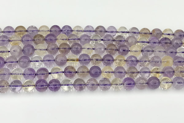 CAN261 15.5 inches 8mm round ametrine gemstone beads