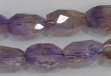 CAN29 15.5 inches 15*20mm faceted nugget natural ametrine beads