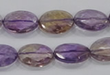 CAN32 15.5 inches 10*14mm faceted oval natural ametrine beads