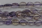 CAN46 15.5 inches 8*10mm oval natural ametrine gemstone beads