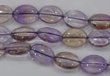 CAN47 15.5 inches 8*12mm oval natural ametrine gemstone beads