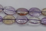 CAN48 15.5 inches 10*14mm oval natural ametrine gemstone beads