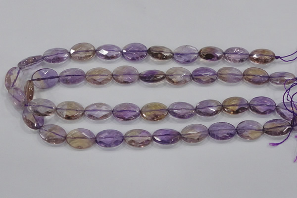 CAN56 15.5 inches 12*16mm faceted oval natural ametrine beads