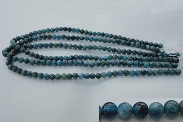 CAP301 15.5 inches 6mm round natural apatite gemstone beads