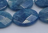 CAP394 15.5 inches 18*25mm faceted oval apatite gemstone beads