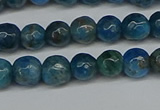 CAP521 15.5 inches 6mm faceted round apatite gemstone beads