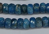 CAP529 15.5 inches 4*7mm faceted rondelle apatite gemstone beads