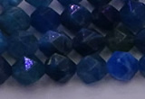 CAP571 15.5 inches 6mm faceted nuggets apatite gemstone beads