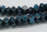 CAP60 15.5 inches 6*12mm faceted rondelle dyed apatite gemstone beads